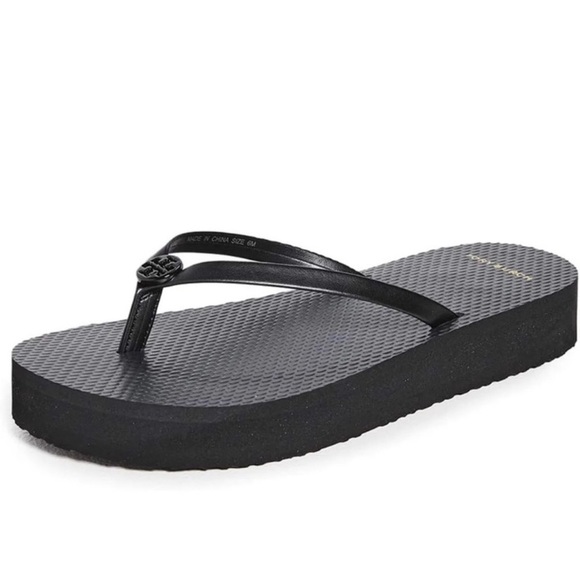 Tory Burch Black Flatform Flip Flop NWT - Picture 6 of 12
